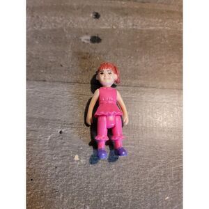 Mini pink doll ponytail girl toy figure